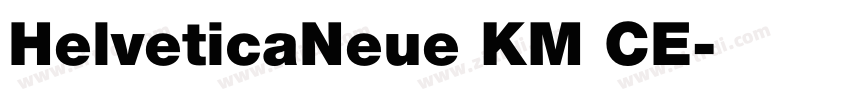 HelveticaNeue KM CE字体转换